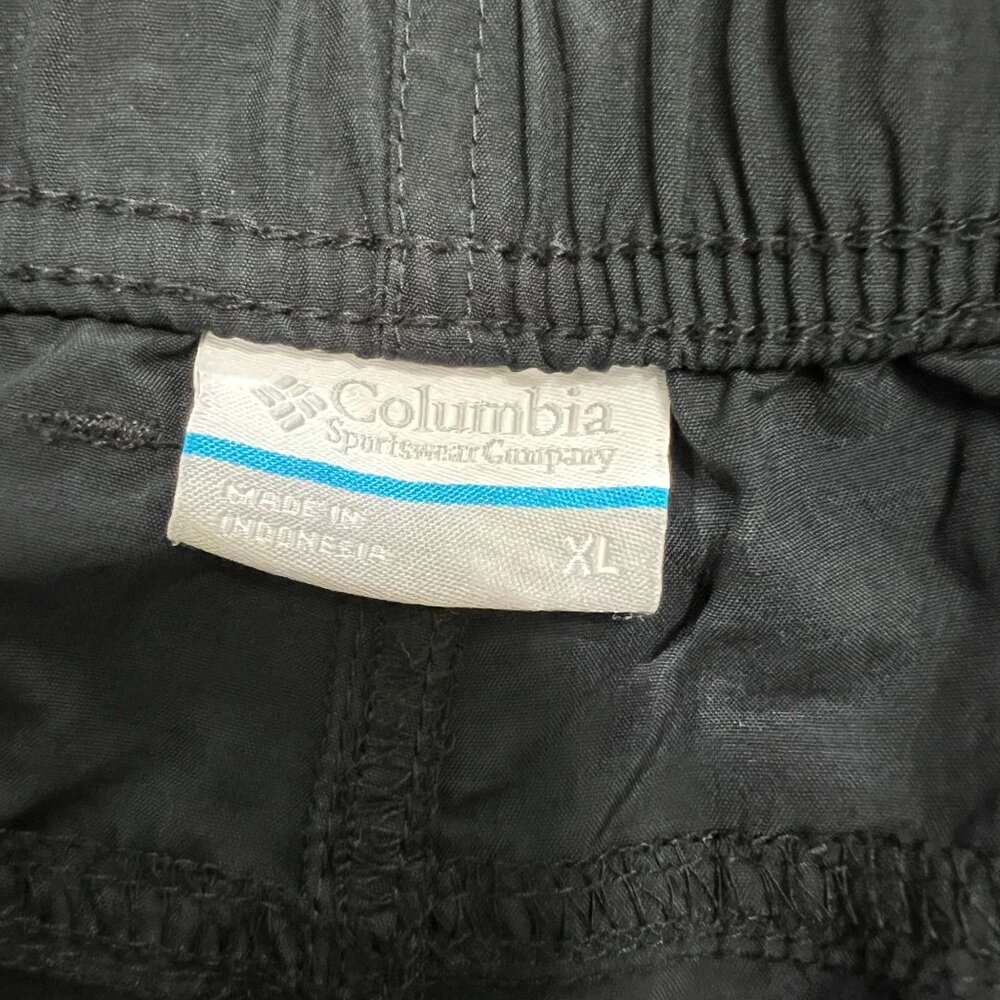 Lot of 2 Columbia XL Nylon Cargo Swim Shorts In Black & Olive Green - Picture 11 of 11